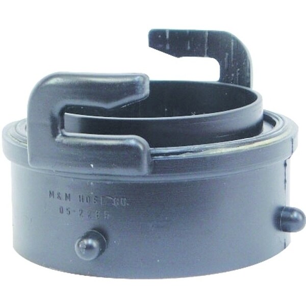 Us Hardware Hose Adapter, 3 in ID, Male x Male, Plastic, White - RV-332B