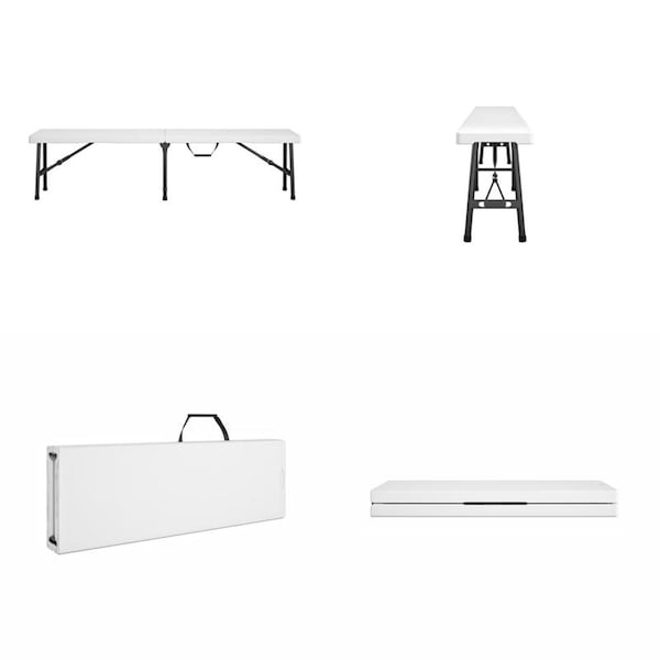 Cosco Cosco White Plastic Casual Folding Bench 1 pk - 14-419-WSP2