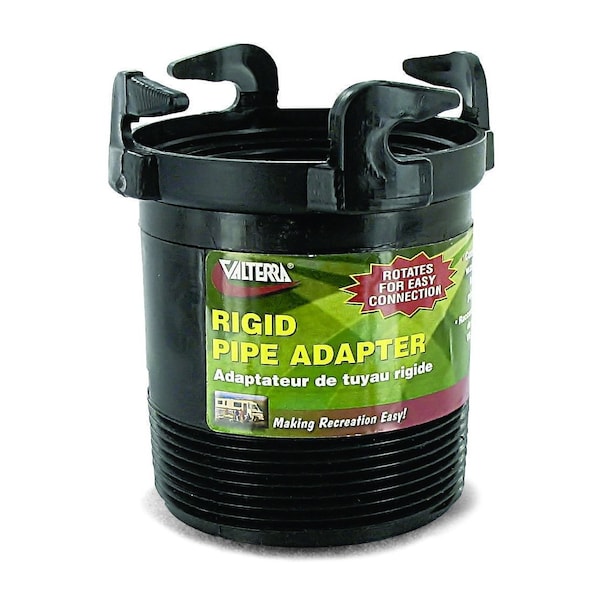 Valterra ROTATING RIGID SEWER PIPE BAYONET ADAPTER, 3IN MALE THREAD X BAYONET HOOKS - T1027