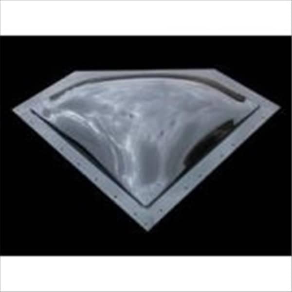 Bri-Rus Spec 27 x 9 In. Neo Angle Skylight Exterior Dome- Smoke - B1G-NSL279S