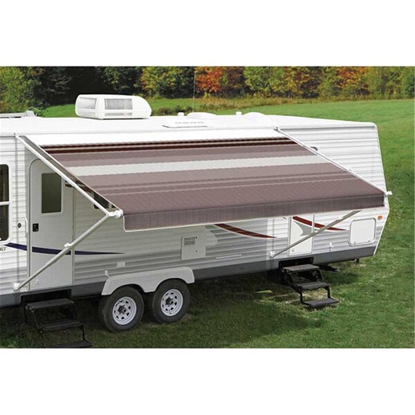 Carefree 17-2 ft. Dune Stripe Sierra Brown - White - C6F-JU188A00