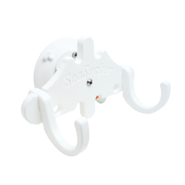 Seasucker 4-1/2 Inch Vacuum Mount, To Hang Hose/ Rope And Backpack, 6 Inch Wide, White, Single - SM2860W
