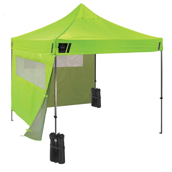 Ergodyne Single Lime Heavy-Duty Tent Kit Mesh Windows, 10ft x 10ft - 6052