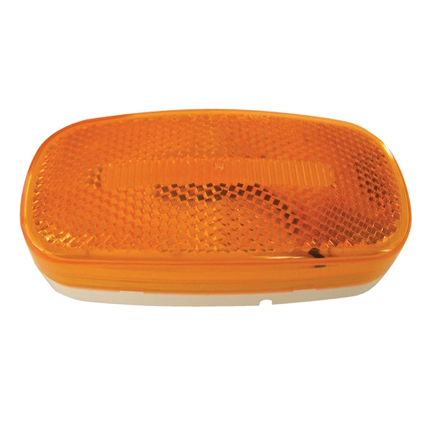 Peterson Peterson V180A The 180 Series Piranha LED Oval Clearance/Side Marker Light With Reflex - Amber - V180A