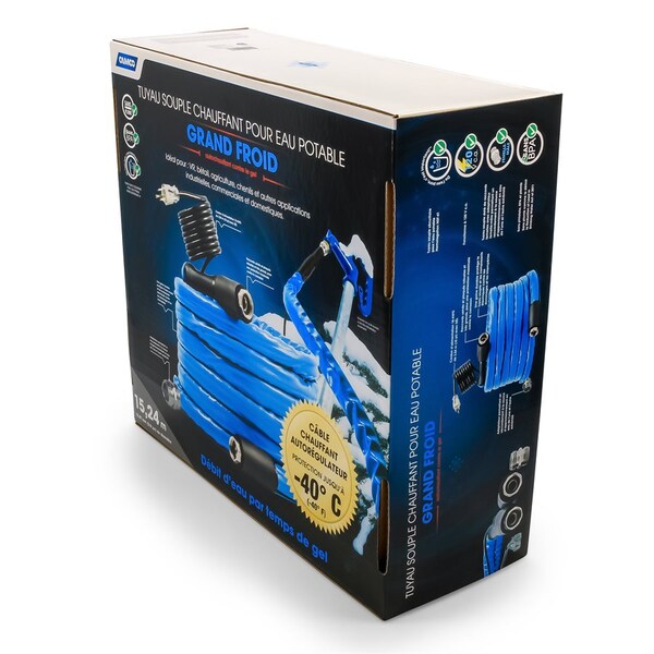 Camco HEATED DRINKING WATER HOSE -40, 50FT, 5/8IN ID (E/F) CETLUS, LLC - 22924
