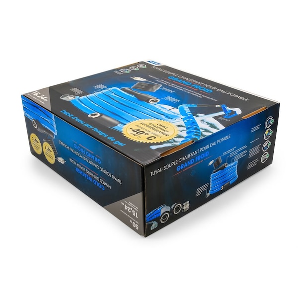 Camco HEATED DRINKING WATER HOSE -40, 50FT, 5/8IN ID (E/F) CETLUS, LLC - 22924