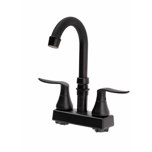 Dura Faucet Elegant RV Bar Faucet with Quick Connect Spout - Matte Black - DF-SA180LHK-MB
