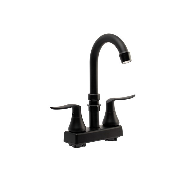 Dura Faucet Elegant RV Bar Faucet with Quick Connect Spout - Matte Black - DF-SA180LHK-MB