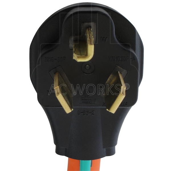 Ac Works 1.5FT 10-30P 30A Old Dryer Plug to 30A RV Adapter - RV1030TT-018