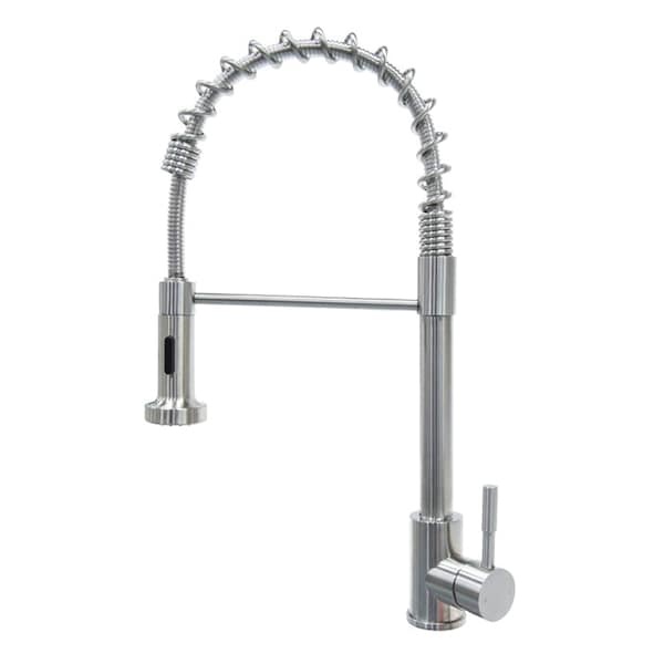 Lippert Lippert 719323 Spring Faucet - Single Hole, Stainless Steel - 719323
