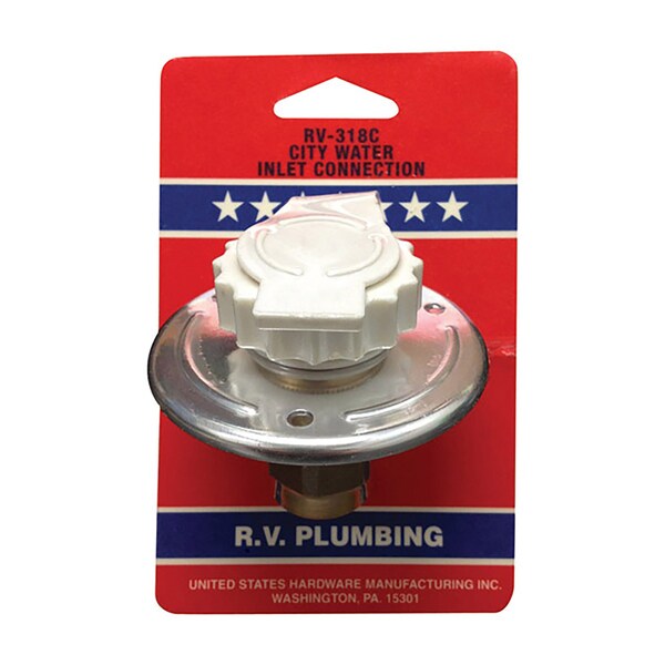 Us Hardware US Hardware City Water Inlet Connection 1 pk - RV-318C