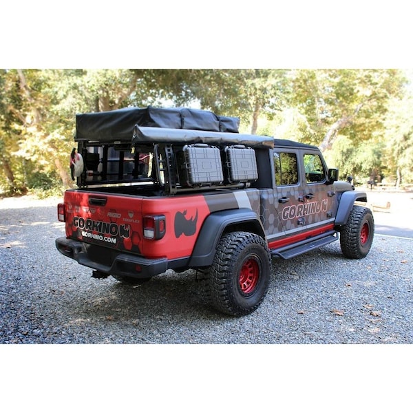 Go Rhino Foor Roof Rack Awning Roof Mount Textured Black Mild Steel - 5950040T