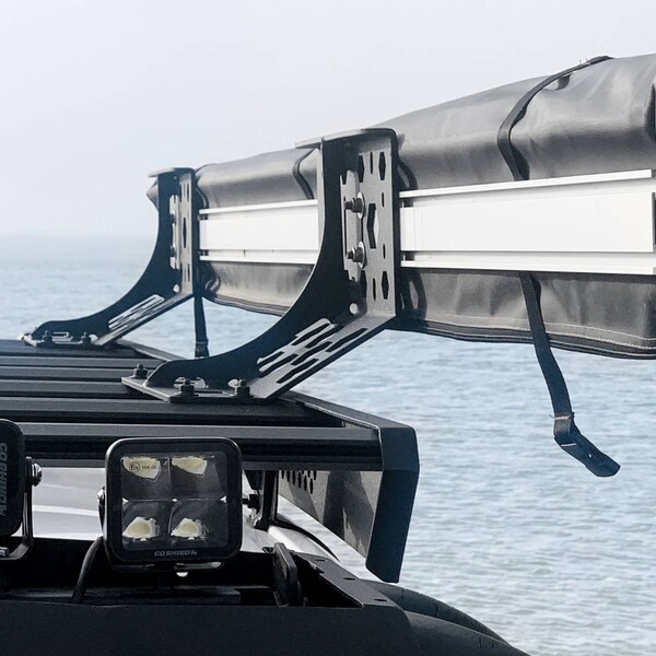 Go Rhino Foor Roof Rack Awning Roof Mount Textured Black Mild Steel - 5950040T