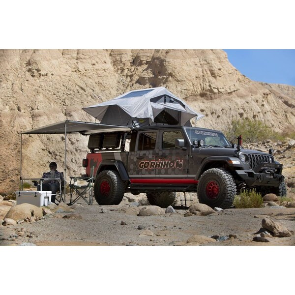 Go Rhino Foor Roof Rack Awning Roof Mount Textured Black Mild Steel - 5950040T