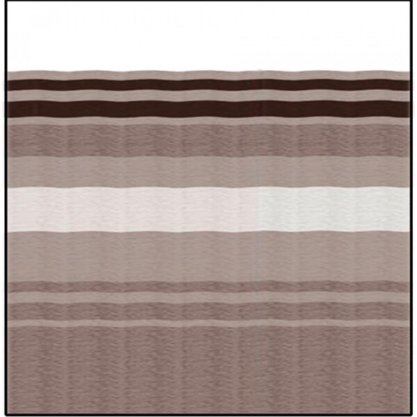 Carefree 16 ft. 2 in. Sierra Brown Dune Stripe Weatherguard - White - C6F-JU178A00