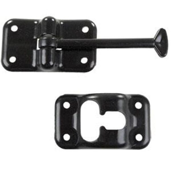 Jr Products JR PRODUCTS 10324 Exterior Hardware RV 3.5 in. T-Style Door Holder- Black - J45-10324