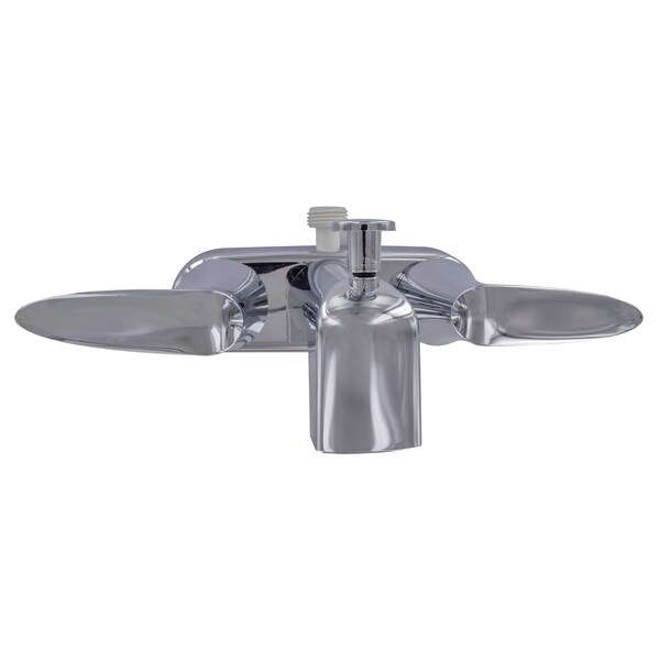 Valterra PF223362 Faucet 4" Tub W/Shower D-Spud Chrome 2-Lever Handle - PF223362