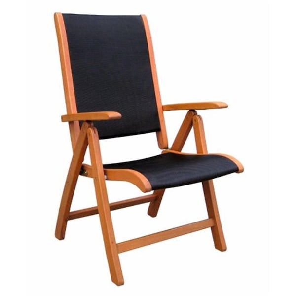 International Caravan TT-PC-027 and 2CH Royal Tahiti Outdoor Wood 5-Position Folding, 2PK - TT-PC-027/2CH