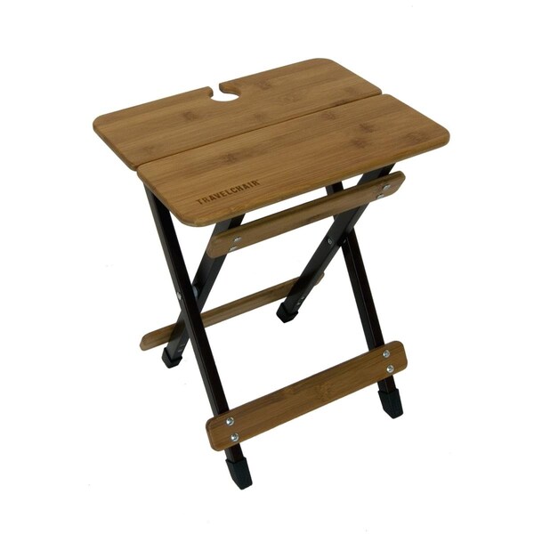 Travel Chair Side Kanpai Bamboo Table, Brown - 2689KP