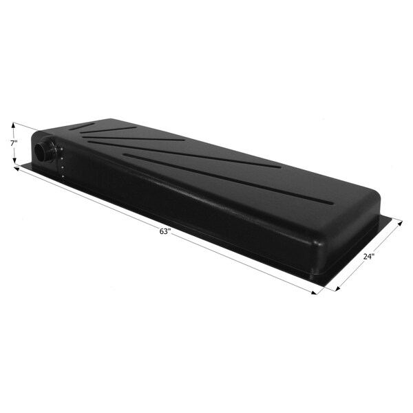 Icon Holding Tank with Right Side Drain HT292SD  - 63in x 24in x 7in, 28 Gallon - 12370