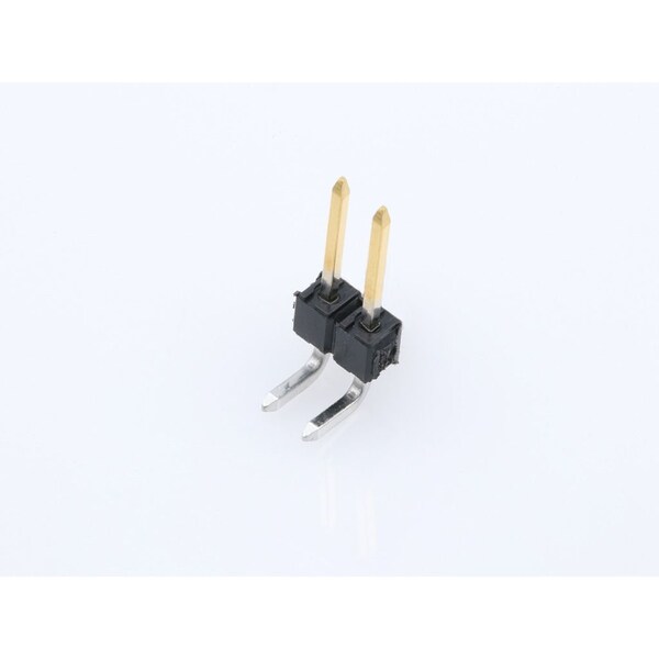 Molex Board Connector, 2 Contact(S), 1 Row(S), Male, Right Angle, 0.1 Inch Pitch, Solder Terminal,  - 22288022