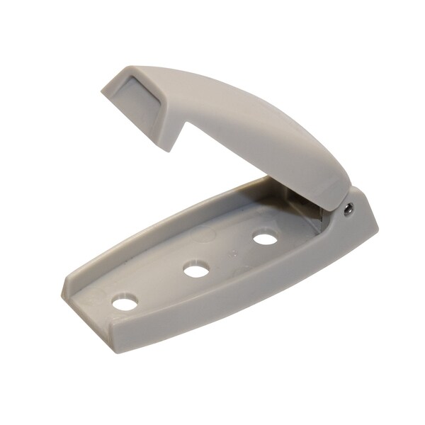 Creative Products Baggage Door Holdback, 2-7/16in Long, 110 Degree opening, Rounded Edges, Grey - BH-DH110-GRAY