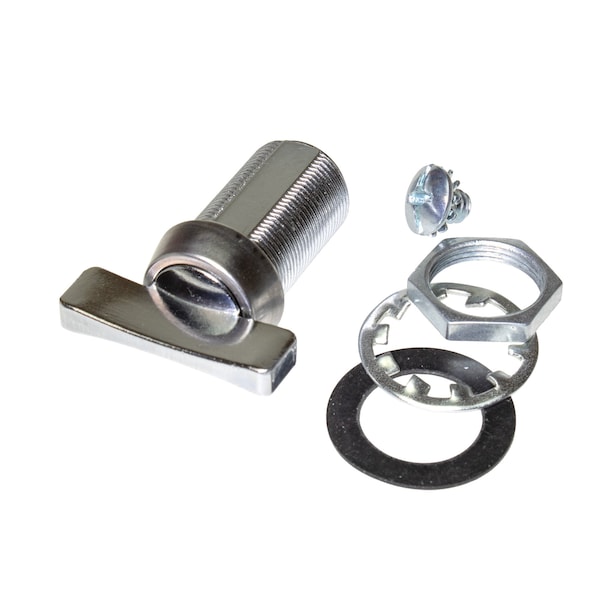 Global Cam Lock, Thumb Turn, 1-1/8in Barrel, S.S., With Connecting Screw And Nut. Blade/Cam Not Included - CLTT-118-SS