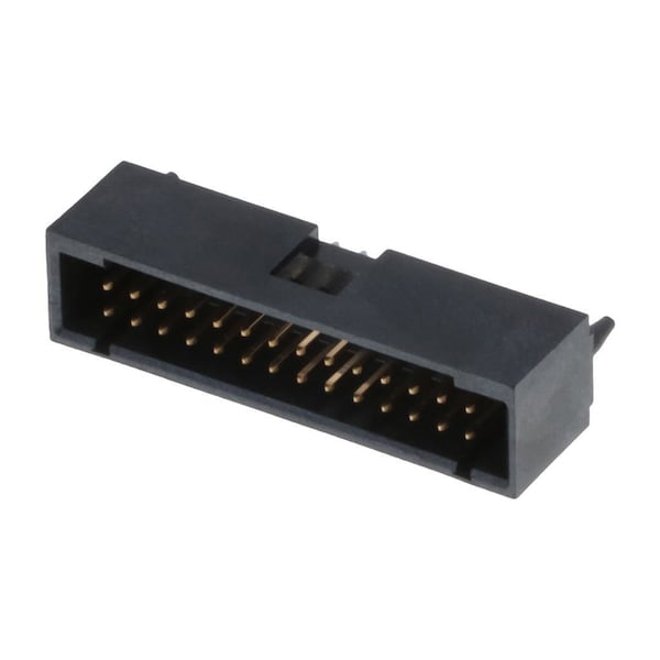Molex Board Connector, 28 Contact(S), 2 Row(S), Male, Straight, 0.1 Inch Pitch, Solder Terminal, Locking,  - 15477628