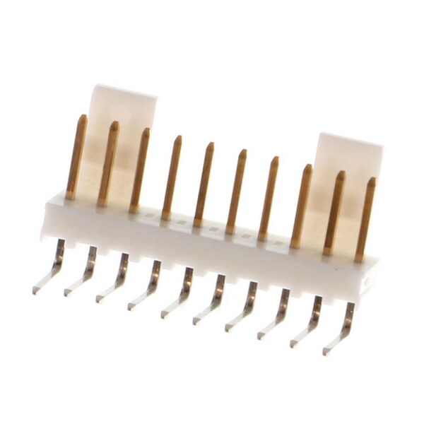 Molex Board Connector, 10 Contact(S), 1 Row(S), Male, Right Angle, Solder Terminal - 22124102