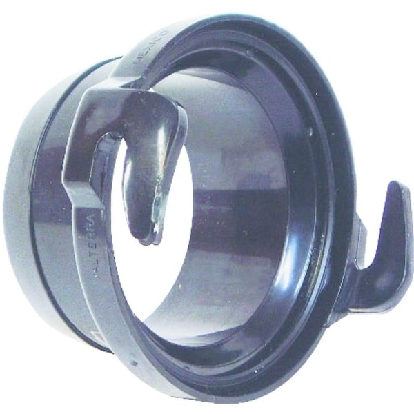 Us Hardware Hose Adapter with Bayonet Hook, 3 in ID, ABS, Black - RV-309B