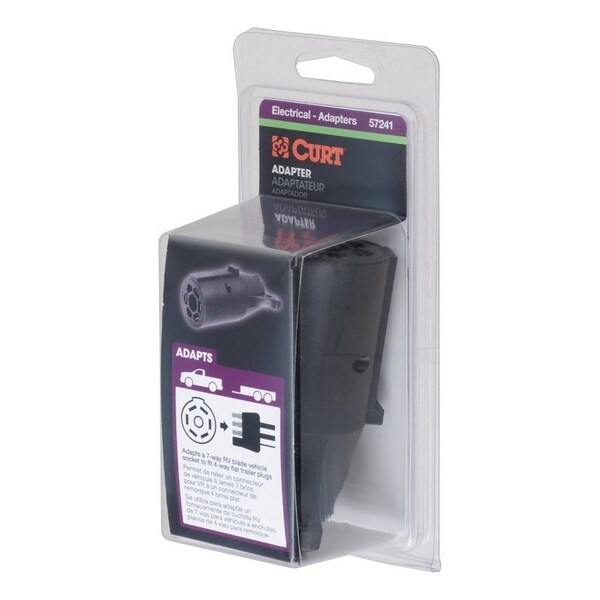Curt Electrical Adapter, Includes: 4-Way Flat, 4-Way Round, 5-Way Flat, 6-Way Round, 7-Way RV Blades - 57241