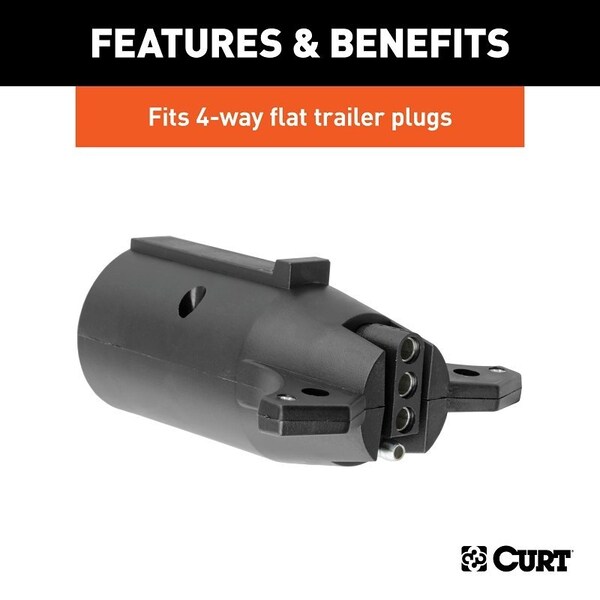 Curt Electrical Adapter, Includes: 4-Way Flat, 4-Way Round, 5-Way Flat, 6-Way Round, 7-Way RV Blades - 57241