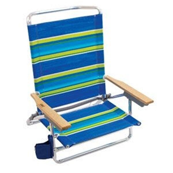 Grillgear SC590-TS Deluxe 5 Position Aluminum Sand Chair - GR2670706