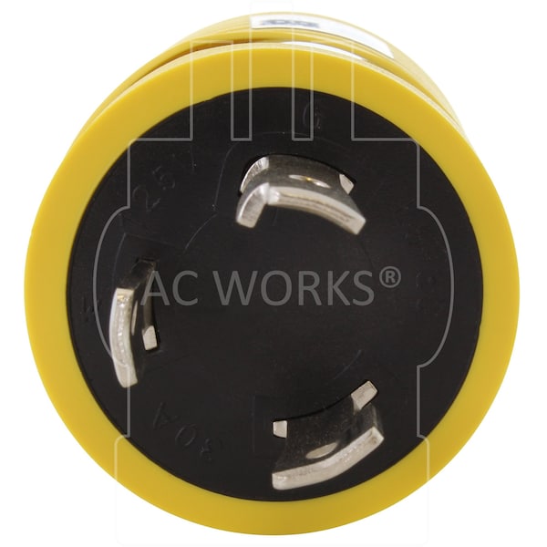 Ac Works RV Generator Adapter L5-30P 30A 3-Prong Locking Plug to RV 30A TT-30R adapter - RVL530TT