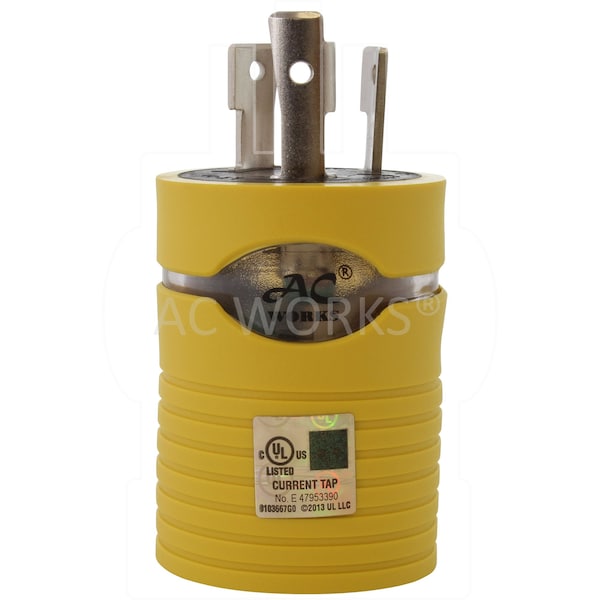 Ac Works RV Generator Adapter L5-30P 30A 3-Prong Locking Plug to RV 30A TT-30R adapter - RVL530TT