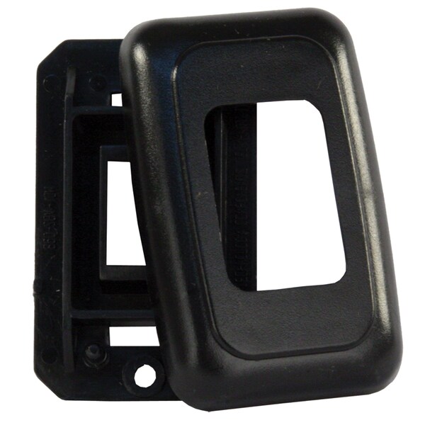 Jr Products JR Products 12305 Single Switch Base and Face Plate - Black - 12305