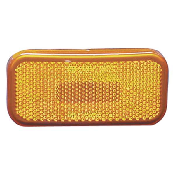 Fasteners Unlimited Fasteners Unlimited 003-59 Command Electronics Rounded Corner Clearance Light-Amber w White Base - 003-59