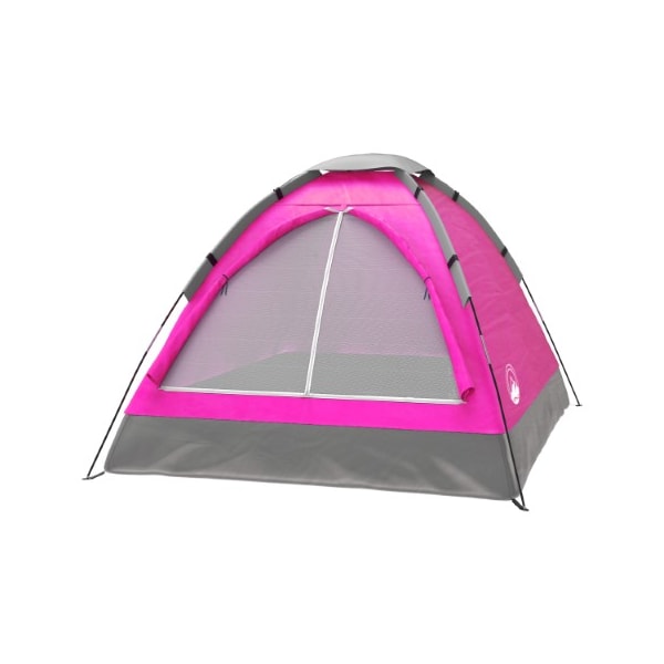 Leisure Sports 2-Person Dome Tent, Rain Fly and Carry Bag, Easy Set Up for Camping, Backpacking, Hiking (Pink) - 248158AXH