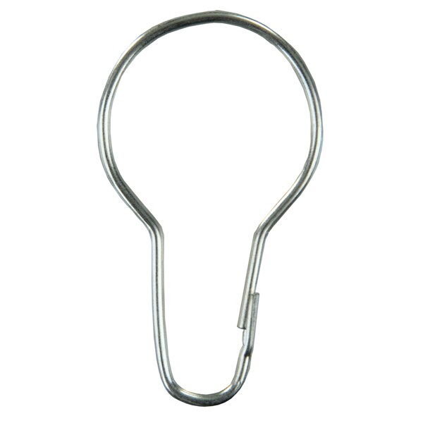 Jr Products JR Products 81665 Metal Shower Curtain Rings - Pack of 12 - 81665