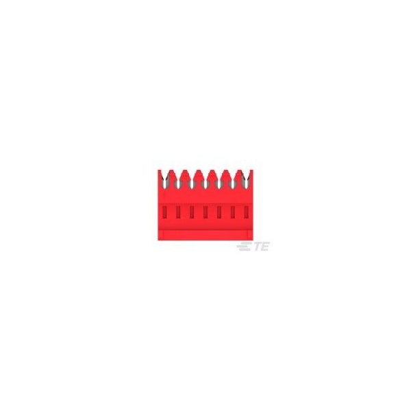 Te Connectivity Board Connector, 7 Contact(S), 1 Row(S), Female, 0.1 Inch Pitch, Idc Terminal, Locking, Red - 3-644540-7