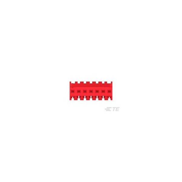 Te Connectivity Board Connector, 7 Contact(S), 1 Row(S), Female, 0.1 Inch Pitch, Idc Terminal, Locking, Red - 3-644540-7