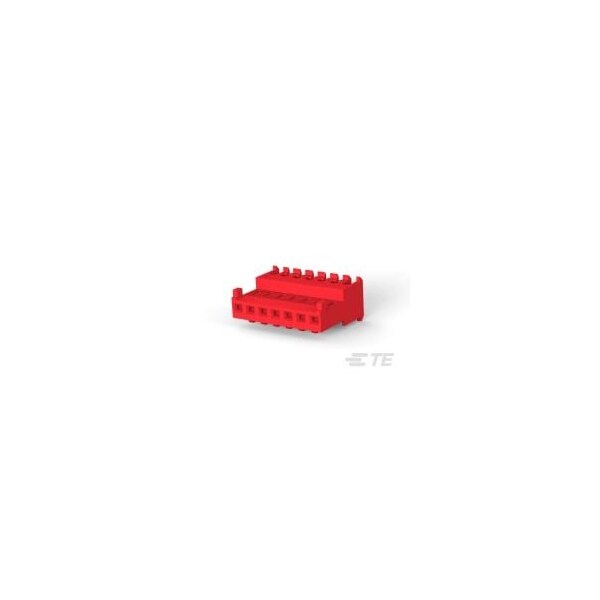 Te Connectivity Board Connector, 7 Contact(S), 1 Row(S), Female, 0.1 Inch Pitch, Idc Terminal, Locking, Red - 3-644540-7