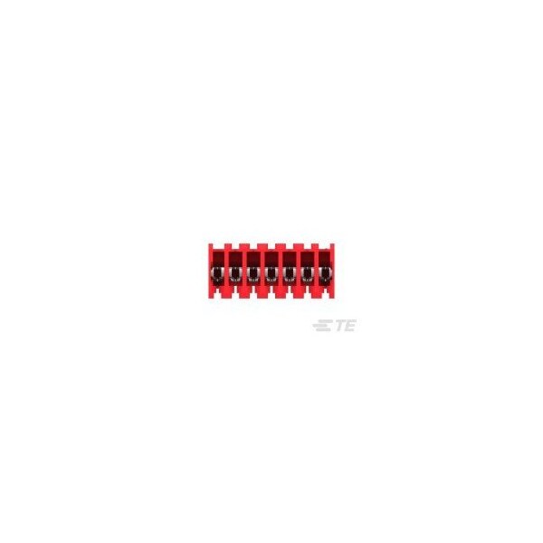 Te Connectivity Board Connector, 7 Contact(S), 1 Row(S), Female, 0.1 Inch Pitch, Idc Terminal, Locking, Red - 3-644540-7