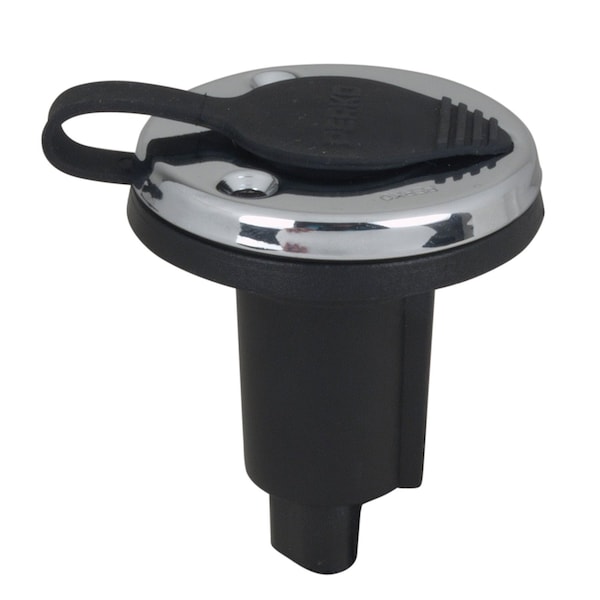 Perko Perko 1045300DP 3-Pin Plug-In Type w Waterproof Snap-On Cover-Chrome Face w Black Polymer Body - 1045300DP