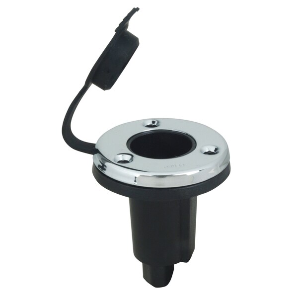 Perko Perko 1045300DP 3-Pin Plug-In Type w Waterproof Snap-On Cover-Chrome Face w Black Polymer Body - 1045300DP