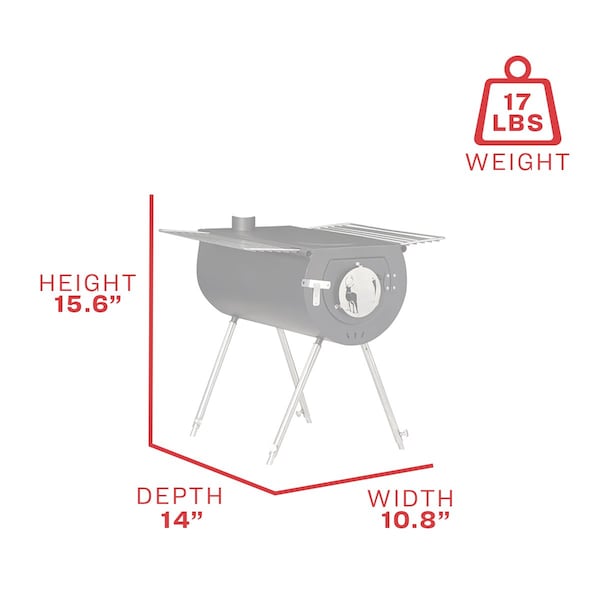 Us Stove Co 14 In. Caribou Backpacker Camp Stove - CCS14