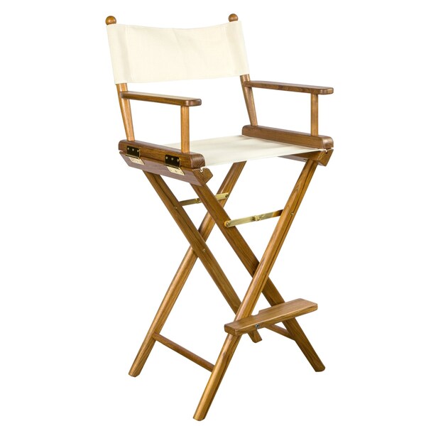 Whitecap Newport Captain's Chair with Natural Fabric Seat - 60048