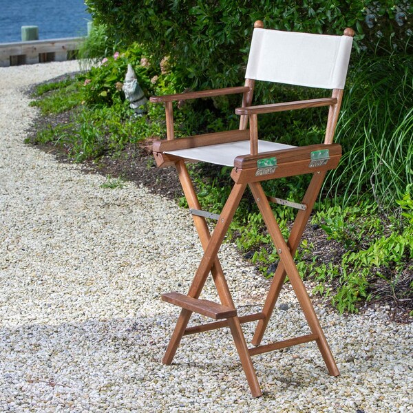 Whitecap Newport Captain's Chair with Natural Fabric Seat - 60048
