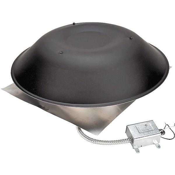 Lomanco LOMANCO LomanCool 2000B Standard Power Vent, Aluminum, Black - 2000B
