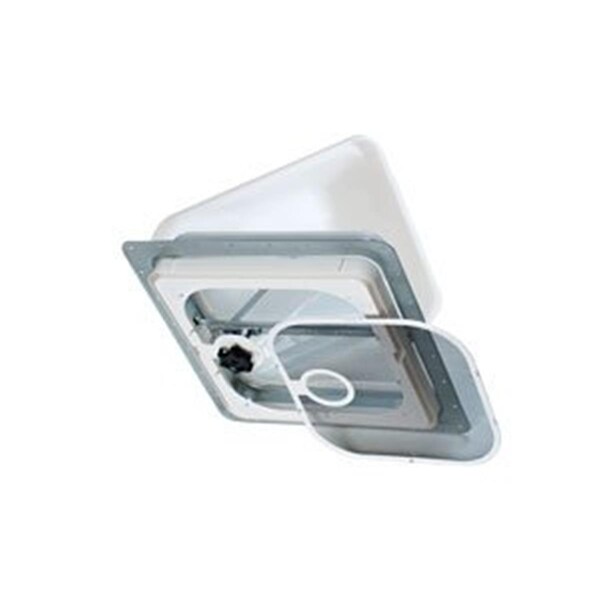 Ventline Non Powered Roof Vent Manual Opening, White - V6B-211050100